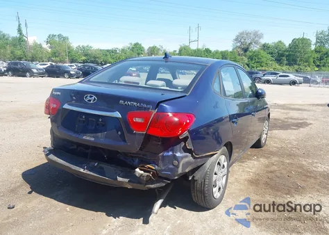 2010 Hyundai Elantra Blue из США, поврежденный, VIN KMHDU4AD8AU191185